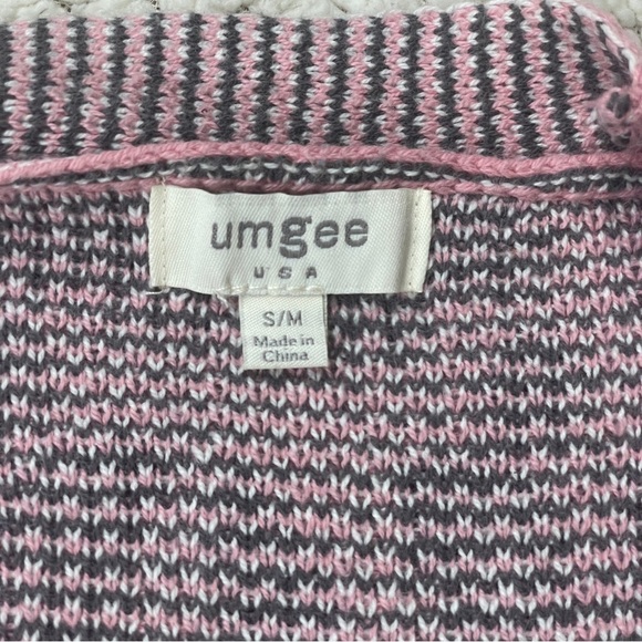 Umgee Pink and Black Leopard Print Poncho - Picture 6 of 8